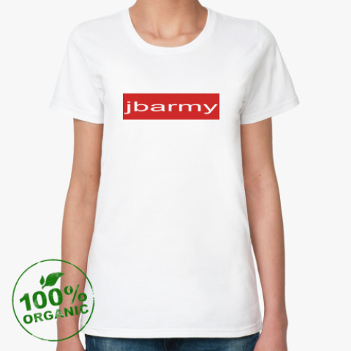 Женская футболка из органик-хлопка JUSTIN BIEBER