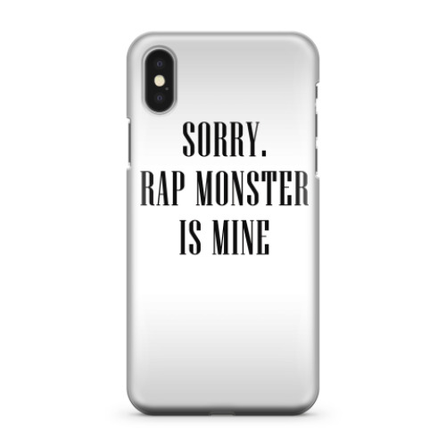 Чехол для iPhone X Sorry. Rap Monster is mine