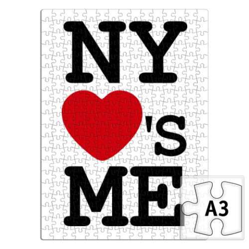 Пазл    I Love NY Loves Me