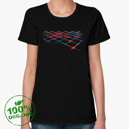 Женская футболка из органик-хлопка Геометрия интеллекта