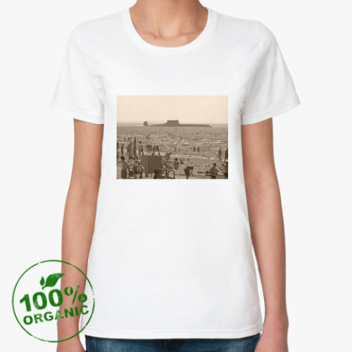 Женская футболка из органик-хлопка Белое море