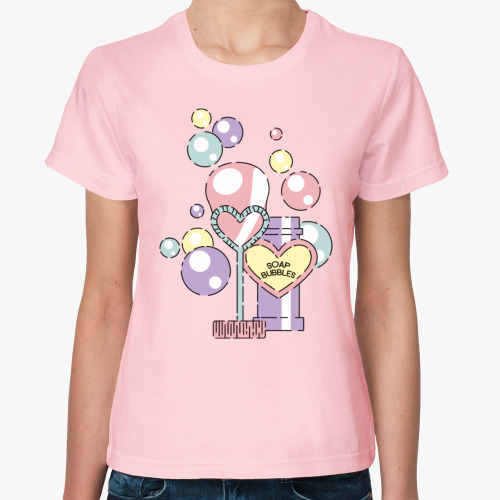 Женская футболка Bubbles / Мыльные Пузыри