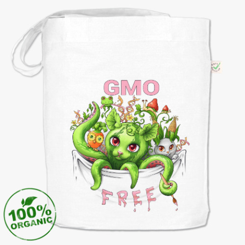 Сумка шоппер GMO free - без ГМО