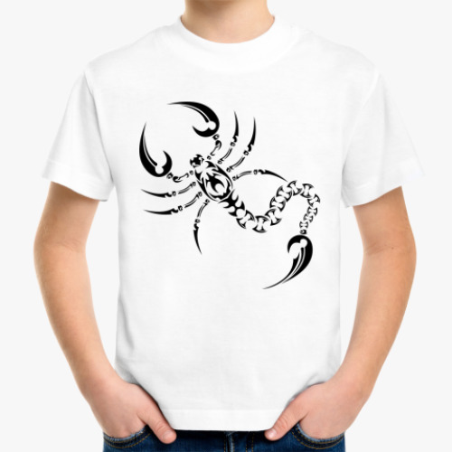Детская футболка скорпион