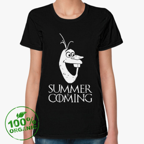 Женская футболка из органик-хлопка Summer is coming