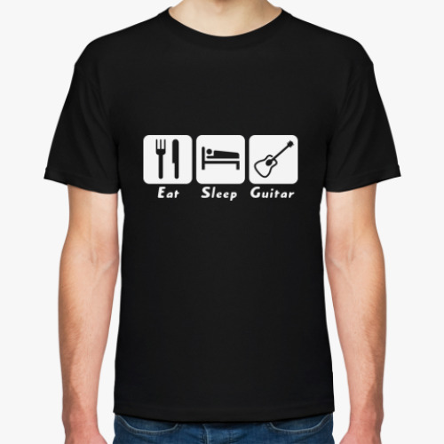 Футболка Eat Sleep Guitar