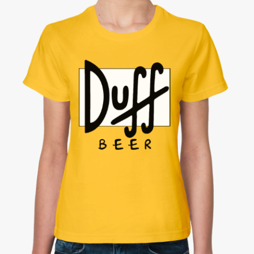 Женская футболка Пиво Дафф