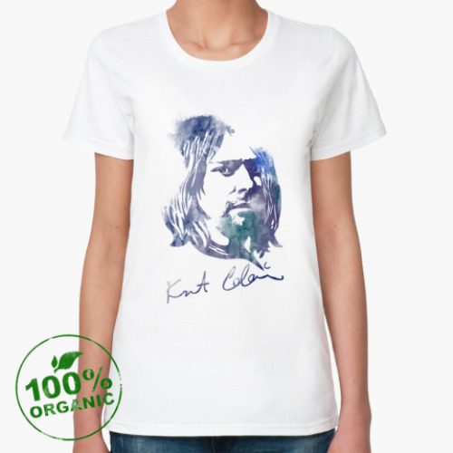 Женская футболка из органик-хлопка Nirvana - Курт  Кобейн