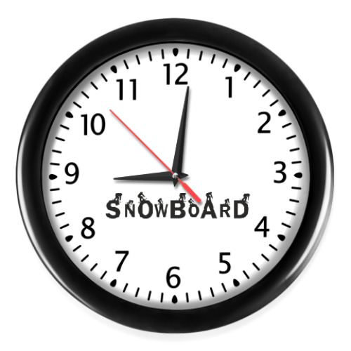 Настенные часы Snowboard