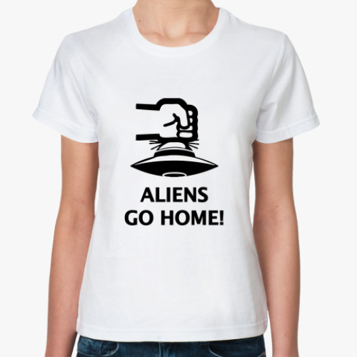 Классическая футболка AliensGoHome