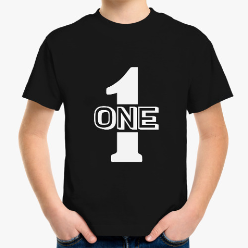Детская футболка Один (one)