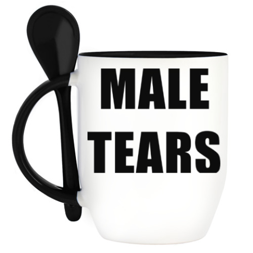 Кружка с ложкой Male Tears