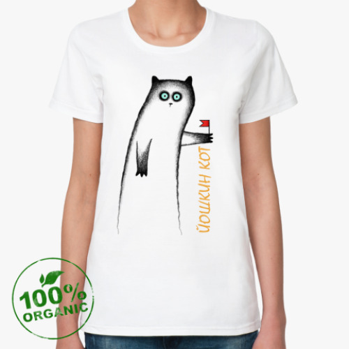 Женская футболка из органик-хлопка Йошкин кот