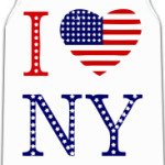 I Love NY -американский флаг