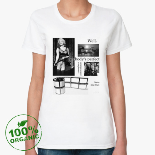 Женская футболка из органик-хлопка 'Some like it hot'