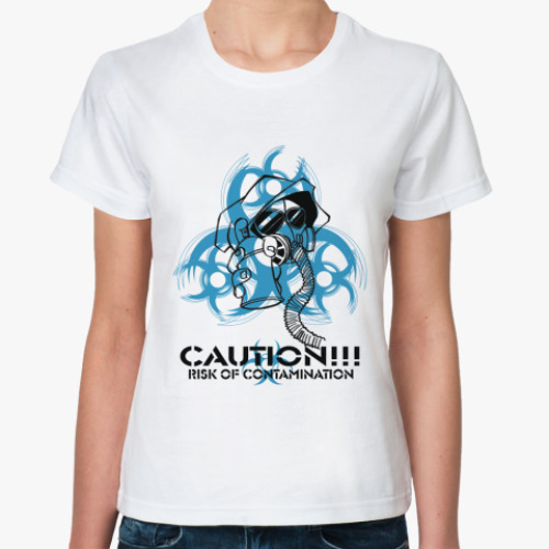 Классическая футболка 'Cauntion!'