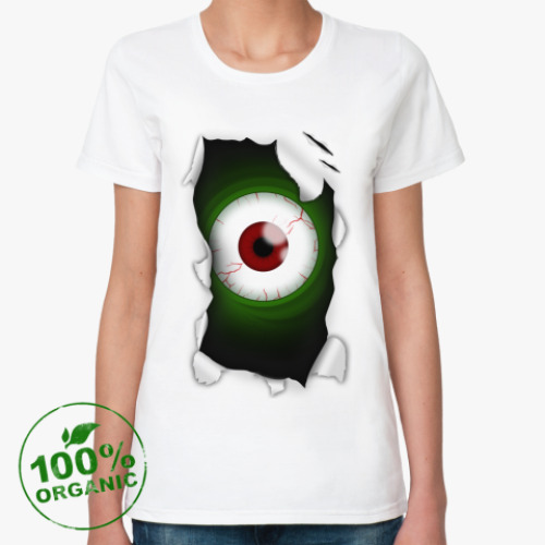 Женская футболка из органик-хлопка Глаз