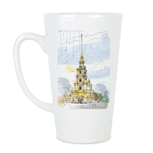 Чашка Латте Петропавловская крепость