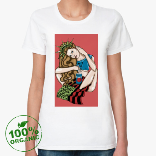 Женская футболка из органик-хлопка Lana Del Rey