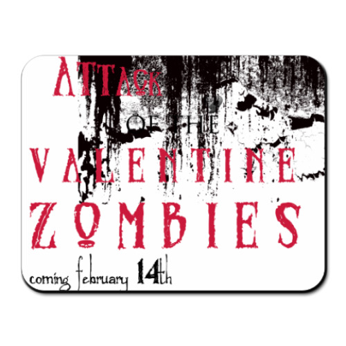 Коврик для мыши Valentine Zombie