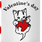 Valentine's day Cat