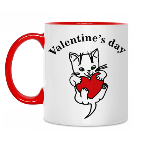 Кружка Valentine's day Cat