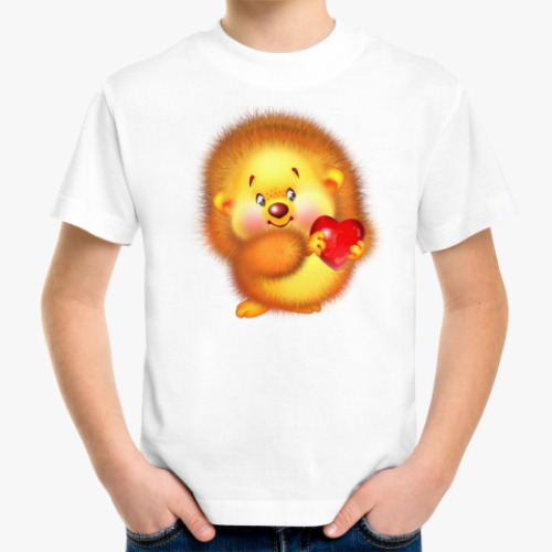 Детская футболка Любимый ежик
