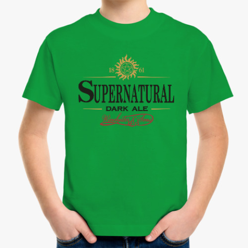Детская футболка Supernatural - Темный эль