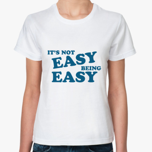 Классическая футболка It's not easy