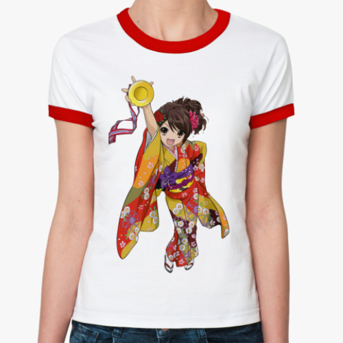 Женская футболка Ringer-T Богиня в кимоно