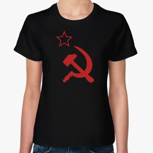 Женская футболка Серп и Молот