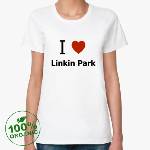 Женская футболка из органик-хлопка I love LP