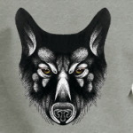 Черный волк злой взгляд