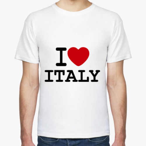Футболка   I Love Italy