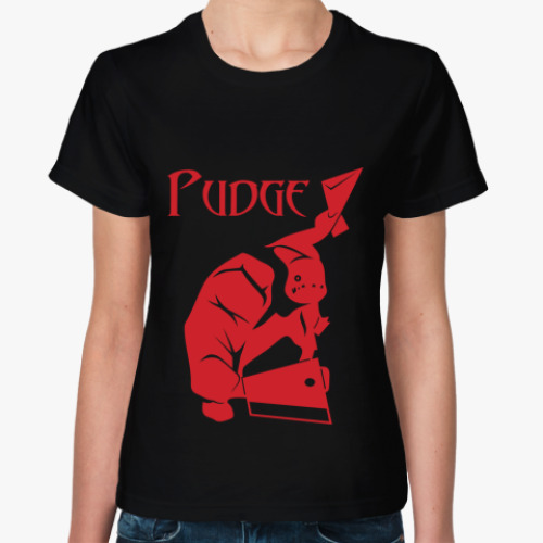 Женская футболка Pudge