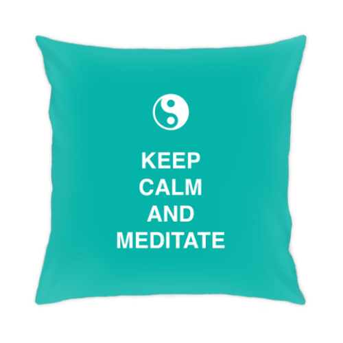 Подушка Keep calm and meditate