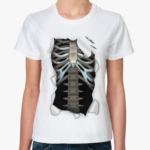 Классическая футболка 'Скелет'