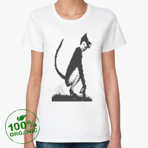 Женская футболка из органик-хлопка Кошка