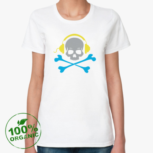 Женская футболка из органик-хлопка Pirat music