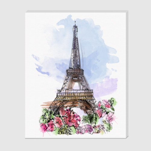 Холст Эйфелева башня - Париж