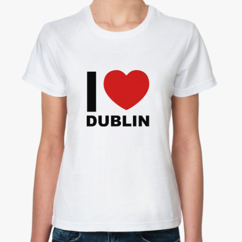 Классическая футболка I love Dublin
