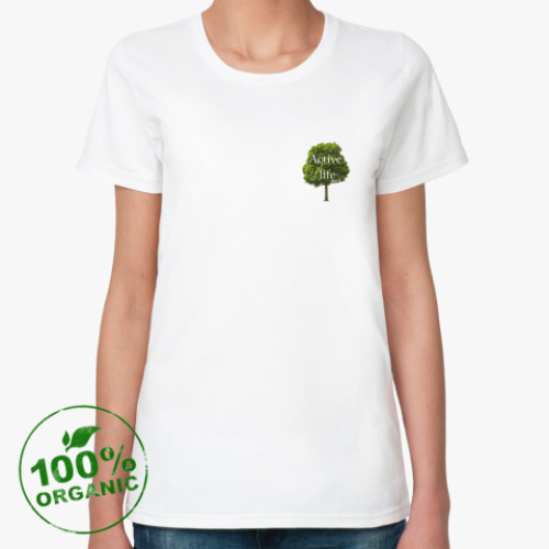 Женская футболка из органик-хлопка Active life