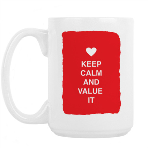 Кружка Keep calm and value it