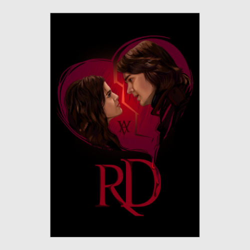 Постер Rose Hathaway & Dimitri Belikov. Vampire Academy