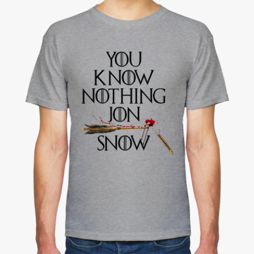 Футболка You Know Nothing Jon Snow. Игра Престолов