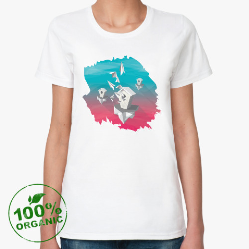 Женская футболка из органик-хлопка Скворечники