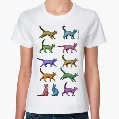 Классическая футболка Кошки