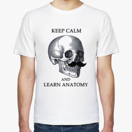 Футболка Keep calm & learn anatomy