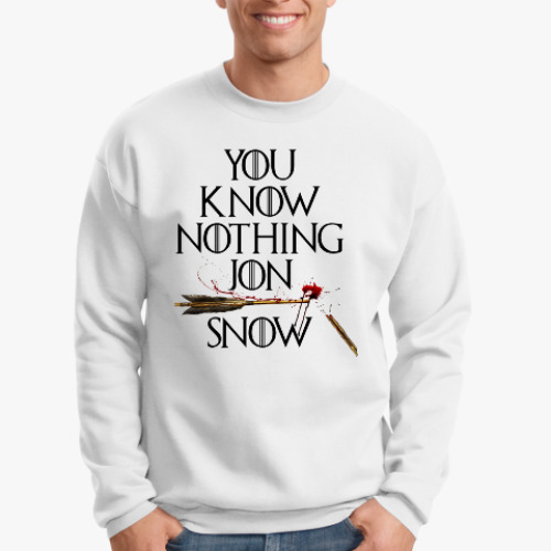Свитшот You Know Nothing Jon Snow. Игра Престолов