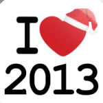 Новогодний принт I Love 2013